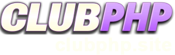 CLUBPHP logo displayed on a sleek interface